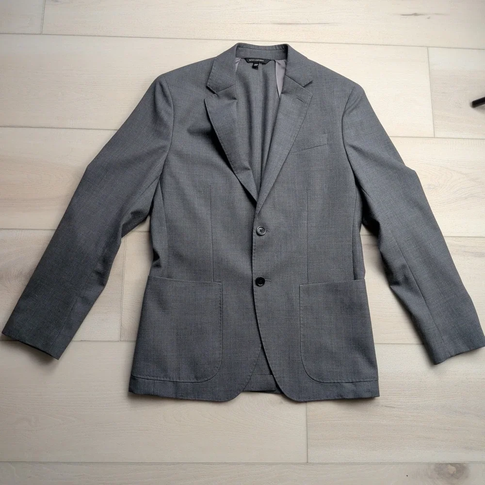 Banana Republic Sport Coat Blazer Men 38R Slim Fit Smart-Weight Performance Wool